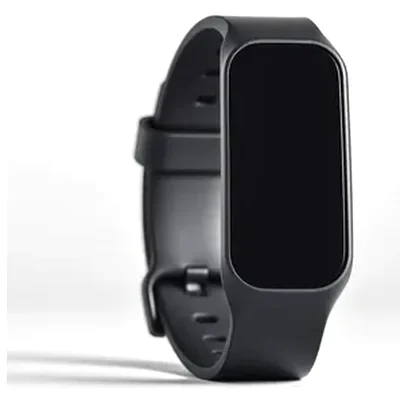Illustrative image: a generic black fitness band with a tall display