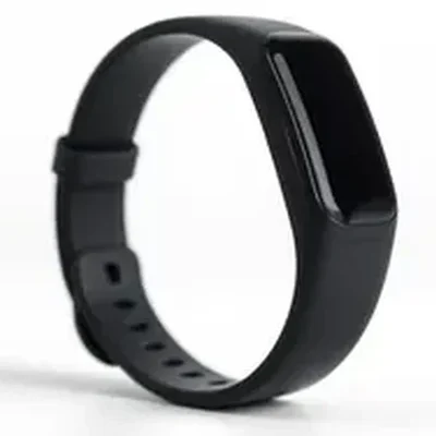 Illustrative image: a generic black pill-shaped fitness band
